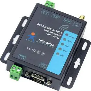 Vszerda USR-W610 Serial to WiFi Ethernet Converter RS232 RS485 Wireless TCP/IP Serial Device Server Vszerda USR-W610 Serial to WiFi Ethernet Converter RS232 RS485 Wireless TCP/IP Serial Device Server