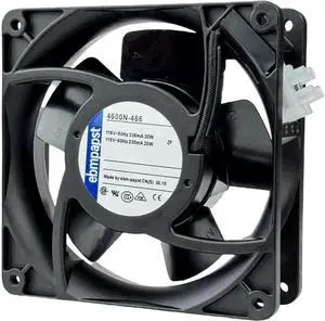 Vszerda ebmpapst 4600N-466 Axial Cooling Fan, 115V 20W 106CFM All-Metal High Heat Resistant Industrial Cabinet Fan Vszerda ebmpapst 4600N-466 Axial Cooling Fan, 115V 20W 106CFM All-Metal High Heat Resistant Industrial Cabinet Fan