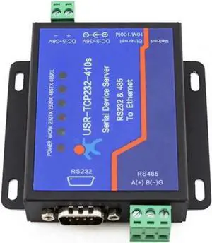 Vszerda USR-TCP232-410s Serial to Ethernet Converter RS232 RS485 TCP/IP Device Server with DHCP DNS Function Vszerda USR-TCP232-410s Serial to Ethernet Converter RS232 RS485 TCP/IP Device Server with DHCP DNS Function
