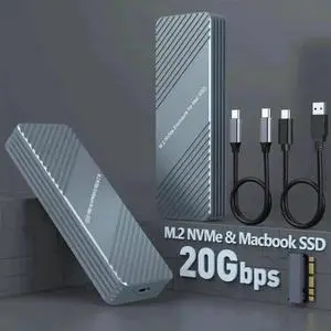 Vszerda USB3.2 MacBook SSD Enclosure with M.2 Adapter, Fit 12+16Pin 2013-2017 Apple Original SSD Vszerda USB3.2 MacBook SSD Enclosure with M.2 Adapter, Fit 12+16Pin 2013-2017 Apple Original SSD