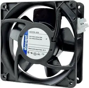 Vszerda ebmpapst 4600N-466 Industrial Axial Cooling Fan, 119×119×38mm 115V AC 20W 106CFM All-Metal Heat Resistant Cabinet Exhaust Fan Vszerda ebmpapst 4600N-466 Industrial Axial Cooling Fan, 119×119×38mm 115V AC 20W 106CFM All-Metal Heat Resistant Cabinet Exhaust Fan