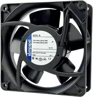 Vszerda EbmPapst 4600N 12038 Industrial Axial Cooling Fan 115V AC 20W 2-Pin All-Metal High Temp Resistant Fan, Compatible with ABB, Rittal, Delta, Siemens Industrial Cabinet & Inverter Equipment Vszerda EbmPapst 4600N 12038 Industrial Axial Cooling Fan 115V AC 20W 2-Pin All-Metal High Temp Resistant Fan, Compatible with ABB, Rittal, Delta, Siemens Industrial Cabinet & Inverter Equipment