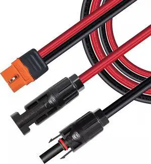 AJMRTC MC4 to XT60i Cable, 12AWG 10M(33FT) Solar Panel Adapter Wire, MC4 Male Female to XT60i-F Female Connector Extension Cord for Portable Power Station, Solar Generator, Off-Grid Solar System AJMRTC MC4 to XT60i Cable, 12AWG 10M(33FT) Solar Panel Adapter Wire, MC4 Male Female to XT60i-F Female Connector Extension Cord for Portable Power Station, Solar Generator, Off-Grid Solar System