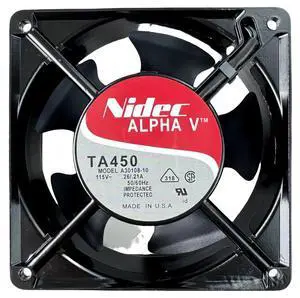 Vszerda NIDEC A30108-10 TA450 12038 Axial Cooling Fan 115V 0.26/0.21A 50/60Hz 120×120×38mm Cabinet Fan with BTH Connector Vszerda NIDEC A30108-10 TA450 12038 Axial Cooling Fan 115V 0.26/0.21A 50/60Hz 120×120×38mm Cabinet Fan with BTH Connector