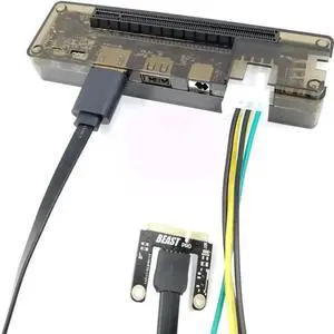 Vszerda Beast Series EXP GDC External PCIe eGPU Dock for Laptops, Mini PCI-E Cable Included, No Built-in Power Supply, Compatible with Mini PCI-E / M.2 A Key Slot Notebooks Vszerda Beast Series EXP GDC External PCIe eGPU Dock for Laptops, Mini PCI-E Cable Included, No Built-in Power Supply, Compatible with Mini PCI-E / M.2 A Key Slot Notebooks