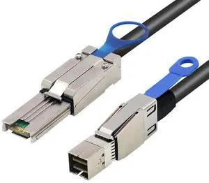 Vszerda External Mini SAS HD SFF-8644 to SFF-8088 Cable, 6Gbps High Speed SAS Storage Cord, 2 Meter / 6.6FT, 2 Pack for Server RAID Controller NAS Storage Enclosure Vszerda External Mini SAS HD SFF-8644 to SFF-8088 Cable, 6Gbps High Speed SAS Storage Cord, 2 Meter / 6.6FT, 2 Pack for Server RAID Controller NAS Storage Enclosure