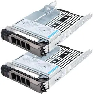 WRIARICH 2 Pack 3.5" HDD Tray Caddy with Built-in 2.5" SSD Adapter for Dell PowerEdge R410/R420/R430/R515/R520/R530/R610/T610/T620/T630/R710/T710/R720/R730/R930/T410/T420/T430 5510 Servers WRIARICH 2 Pack 3.5" HDD Tray Caddy with Built-in 2.5" SSD Adapter for Dell PowerEdge R410/R420/R430/R515/R520/R530/R610/T610/T620/T630/R710/T710/R720/R730/R930/T410/T420/T430 5510 Servers