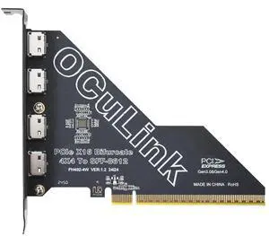Vszerda PCIe 4.0 X16 to OCuLink SFF-8612 Adapter, Compatible with SFF-8611 Cable for eGPU Dock & U.2 NVMe SSD Vszerda PCIe 4.0 X16 to OCuLink SFF-8612 Adapter, Compatible with SFF-8611 Cable for eGPU Dock & U.2 NVMe SSD