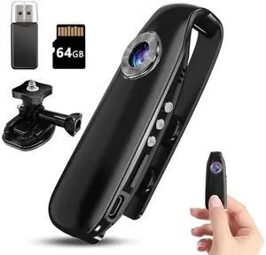 1080P Mini Wearable Body Camera Built-in 64GB Storage, Motion Detection POV Pocket Video Recorder with Magnetic Clip, Audio & Video Recording Portable DV for Cycling Travel Walking Pet Recording 1080P Mini Wearable Body Camera Built-in 64GB Storage, Motion Detection POV Pocket Video Recorder with Magnetic Clip, Audio & Video Recording Portable DV for Cycling Travel Walking Pet Recording