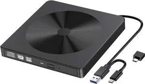 Vszerda Black USB 3.0 Type-C Slim Portable External CD DVD +/-RW Burner Drive Optical Disc Player Compatible with Mac Laptop Desktop Windows XP Vista 7 8 10 Linux Vszerda Black USB 3.0 Type-C Slim Portable External CD DVD +/-RW Burner Drive Optical Disc Player Compatible with Mac Laptop Desktop Windows XP Vista 7 8 10 Linux