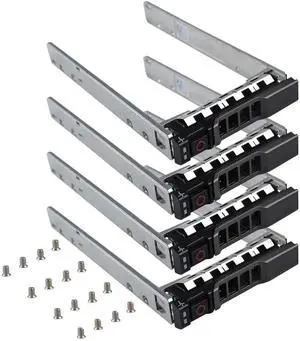 Vszerda 4 Pack 2.5" SAS SATA Hard Drive Tray Caddy 0G176J G176J Hot Swap SSD HDD Bracket Compatible with Dell PowerEdge R720 R720XD R630 R730 R830 R930 T430 T440 T640 Servers Vszerda 4 Pack 2.5" SAS SATA Hard Drive Tray Caddy 0G176J G176J Hot Swap SSD HDD Bracket Compatible with Dell PowerEdge R720 R720XD R630 R730 R830 R930 T430 T440 T640 Servers