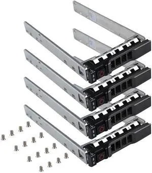 Vszerda 4 Pack 2.5 Inch SFF Hard Drive Tray Caddy G176J 0G176J SAS SATA SSD HDD Hot Swap Carrier Compatible with Dell PowerEdge R720 R630 R730 R830 R930 T430 T440 T640 R720XD Server Vszerda 4 Pack 2.5 Inch SFF Hard Drive Tray Caddy G176J 0G176J SAS SATA SSD HDD Hot Swap Carrier Compatible with Dell PowerEdge R720 R630 R730 R830 R930 T430 T440 T640 R720XD Server