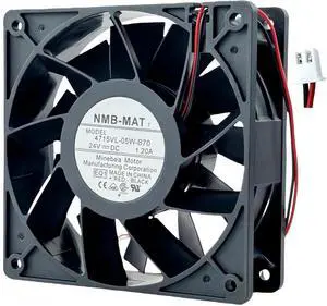 Vszerda NMB-MAT 4715VL-05W-B70 12038 Axial Fan DC 24V 1.20A 2-Wire Industrial Cooling Fan for Inverter Vszerda NMB-MAT 4715VL-05W-B70 12038 Axial Fan DC 24V 1.20A 2-Wire Industrial Cooling Fan for Inverter