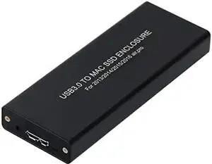 Vszerda USB 3.0 Type-C SSD Enclosure Black for Apple 12+16 Pin SSD, Compatible with MacBook Air Pro Retina 2013-2016 A1493 A1502 Vszerda USB 3.0 Type-C SSD Enclosure Black for Apple 12+16 Pin SSD, Compatible with MacBook Air Pro Retina 2013-2016 A1493 A1502