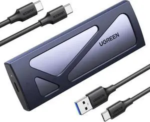Vszerda Tool-Free USB C M.2 NVMe SSD Enclosure, USB 3.2 Gen2 10Gbps External SSD Reader Adapter, Compatible with M Key & B+M Key NVMe SSD in 2230/2242/2260/2280 Sizes Vszerda Tool-Free USB C M.2 NVMe SSD Enclosure, USB 3.2 Gen2 10Gbps External SSD Reader Adapter, Compatible with M Key & B+M Key NVMe SSD in 2230/2242/2260/2280 Sizes
