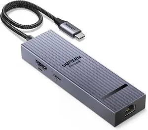 Revodok Pro 6 in 1 USB C Multiport Hub, Gigabit Ethernet Dock with 4K@60Hz HDMI, 100W PD Pass-Through Charging, 10Gbps USB-A & USB-C 3.2 Data Ports for MacBook M1/M2/M3, iPad, iPhone 16 Pro/Pro Revodok Pro 6 in 1 USB C Multiport Hub, Gigabit Ethernet Dock with 4K@60Hz HDMI, 100W PD Pass-Through Charging, 10Gbps USB-A & USB-C 3.2 Data Ports for MacBook M1/M2/M3, iPad, iPhone 16 Pro/Pro