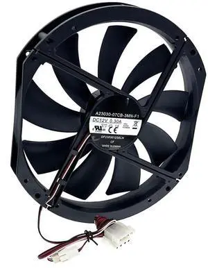 Vszerda 230×200×30mm 12V Large Airflow PC Case Fan, Model DF2303012SELN A23030-07CB-3MN-F1 Silent 23cm Cooling Fan Vszerda 230×200×30mm 12V Large Airflow PC Case Fan, Model DF2303012SELN A23030-07CB-3MN-F1 Silent 23cm Cooling Fan