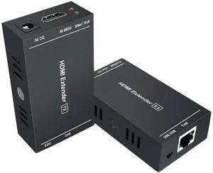 Vszerda 164Ft/50M HDMI Over Ethernet Extender, Uncompressed 1080P@60Hz 3D HDMI Extender via Single Cat5e/Cat6/Cat7 Cable with EDID & POC, Transmitter + Receiver Kit Vszerda 164Ft/50M HDMI Over Ethernet Extender, Uncompressed 1080P@60Hz 3D HDMI Extender via Single Cat5e/Cat6/Cat7 Cable with EDID & POC, Transmitter + Receiver Kit