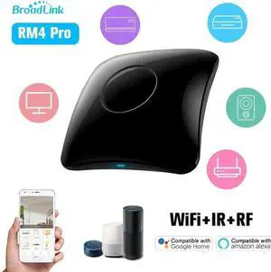 Vszerda RM4 Pro WiFi Smart Home Universal Remote Controller, 3-in-1 WiFi+IR+RF Blaster with App Timer Automation, Voice Control Hub Compatible with Alexa for TV, AC, Curtain, 433MHz RF Switches Vszerda RM4 Pro WiFi Smart Home Universal Remote Controller, 3-in-1 WiFi+IR+RF Blaster with App Timer Automation, Voice Control Hub Compatible with Alexa for TV, AC, Curtain, 433MHz RF Switches