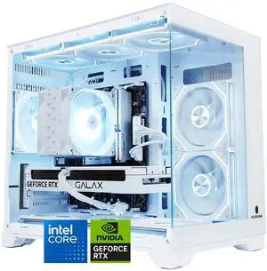 AODU Gaming Desktop PC-Windows11-Intel i5 13400F 2.5 GHz (4.6GHz Turbo)-GeForce RTX 5060 OC 8G DLSS 4-DDR4 32GB 3200MHz RMA-1TB M.2 NVMe SSD-650W PSU-panoramic PC case WiFi6 RGB Sync Gaming PC