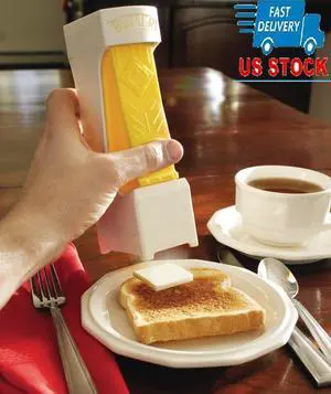 stick butter cutter slicer hand click blade dispenser container gadget kit new