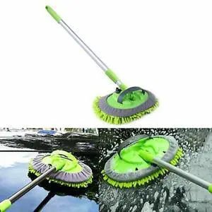 Adjustable Telescopic Car Wash Brush Kit Mop Long Handle Vehicle Cleaning Tool