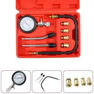 Petrol Engine Cylinder Compression Tester Kit for Automotive Motorcycle Tool Kit