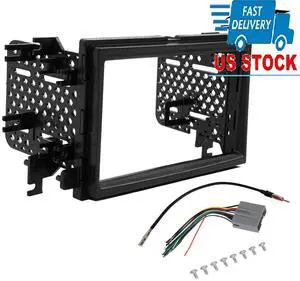 Car Radio Stereo Dash Install Kit with Harness For 04-16 Ford F150 F250 Lincoln