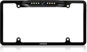 US License Plate Metal Frame Rear View Backup Camera CMOS HD LED Night Vision