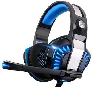 Gaming Headset w/ Mic for Xbox, PS4, PC, Over Ear Headphones w/ Noise Canceling