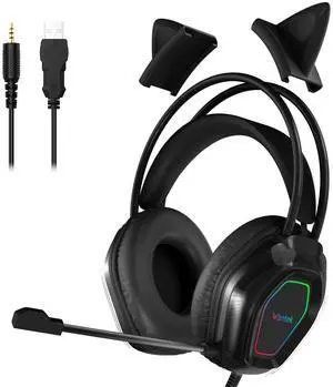 Gaming Headset 3.5mm with Mic 3D Stereo Sound Headphone for PS4 PS5 XBOX