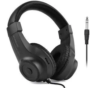 Wired Stereo Monitor Headphones Over Ear Headset For Guitar Drum Amplifier P3E2