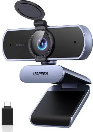 UGREEN 4K Webcam for PC Ultra HD Web Camera with Microphone, Privacy Cover, 70° Fov, PDAF Autofocus, USB A & USB C Adapter, Plug & Play, for Streaming, Conference, Zoom, Switch 2 UGREEN 4K Webcam for PC Ultra HD Web Camera with Microphone, Privacy Cover, 70° Fov, PDAF Autofocus, USB A & USB C Adapter, Plug & Play, for Streaming, Conference, Zoom, Switch 2
