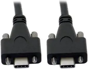 USB 3.1 Type-C Dual M2 Screws Locking to Locking USB-C 10Gbps Data Cable Panel Mount Type USB 3.1 Type-C Dual M2 Screws Locking to Locking USB-C 10Gbps Data Cable Panel Mount Type
