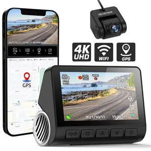 JVFYI 2.0 Inch IPS Screen 4K+1080P Dual Lens Dashcam Front and Rear Dual Car Dvr Wifi Gps 4k Dual Dash Camera Dash Cam Video Camera JVFYI 2.0 Inch IPS Screen 4K+1080P Dual Lens Dashcam Front and Rear Dual Car Dvr Wifi Gps 4k Dual Dash Camera Dash Cam Video Camera
