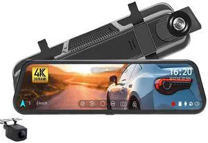 JVFYI 10 Inch Touch Screen Car Mirror Camera 4k Wifi Gps Dash Cam Doble Camara Mirror Car Dvr Dual Lens Front and Rear 4k Dashcam JVFYI 10 Inch Touch Screen Car Mirror Camera 4k Wifi Gps Dash Cam Doble Camara Mirror Car Dvr Dual Lens Front and Rear 4k Dashcam