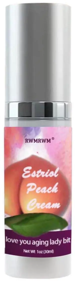 Bioidentical Estriol Cream for Women  30ml  Lightweight Moisturizer  Peach Flavor  2-Month Supply