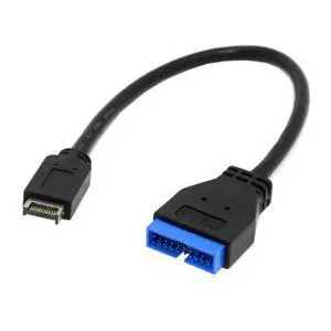 AJMRTC USB 3.1 Gen1 Type-E to 20Pin Front Panel Header Cable 20CM, Internal Motherboard USB3.1 Type-E Male to 20Pin Female Extender Cord Compatible with ASUS MSI Gigabyte ASRock Desktop PC Chassis Fro AJMRTC USB 3.1 Gen1 Type-E to 20Pin Front Panel Header Cable 20CM, Internal Motherboard USB3.1 Type-E Male to 20Pin Female Extender Cord Compatible with ASUS MSI Gigabyte ASRock Desktop PC Chassis Fro