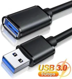 10FT USB 3.0 Male to Female Extension Cable, High Speed Data Transfer Cord for Smart TV, PS4, Xbox One & External SSD 10FT USB 3.0 Male to Female Extension Cable, High Speed Data Transfer Cord for Smart TV, PS4, Xbox One & External SSD