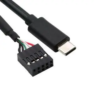 50cm USB 2.0 Internal Header Cable | 9Pin/10Pin Motherboard Header to TypeC Female for Sensor Panel, Mini Monitor & Camera 50cm USB 2.0 Internal Header Cable | 9Pin/10Pin Motherboard Header to TypeC Female for Sensor Panel, Mini Monitor & Camera