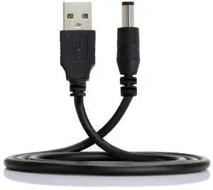 100cm USB2.0 A Male to DC 5.5×2.5mm Straight Barrel Power Cable | 5V DC Charging Cord 100cm USB2.0 A Male to DC 5.5×2.5mm Straight Barrel Power Cable | 5V DC Charging Cord