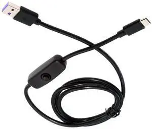 Ultra Mini USB-C OTG Adapter, USB 2.0 Male to Type-C Male Cable with On/Off Switch, 5V Power Extension Cord for Phone Tablet Ultra Mini USB-C OTG Adapter, USB 2.0 Male to Type-C Male Cable with On/Off Switch, 5V Power Extension Cord for Phone Tablet
