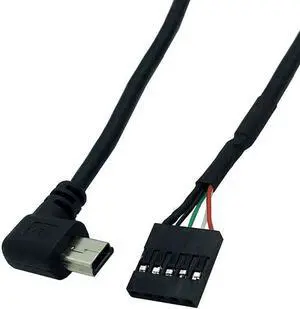 50CM 90 Degree Right Angle Mini 5P Male to 5Pin 2.54 Header Female Cable for Motherboard 50CM 90 Degree Right Angle Mini 5P Male to 5Pin 2.54 Header Female Cable for Motherboard