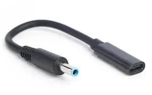 PD USB Type C Female to 4.5x3.0mm DC Jack Charger Adapter Cable for HP Laptop PD USB Type C Female to 4.5x3.0mm DC Jack Charger Adapter Cable for HP Laptop