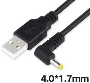 3.3FT/1M 90° Right Angle USB Male to DC 4.0*1.7mm 5V Power Cable 3.3FT/1M 90° Right Angle USB Male to DC 4.0*1.7mm 5V Power Cable