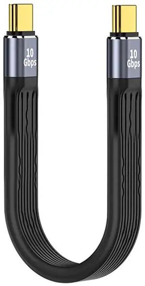 13cm Flat FPC USB-C to USB-C Cable, USB 3.1 10Gbps Slim Data Cord for Laptop & Phone 13cm Flat FPC USB-C to USB-C Cable, USB 3.1 10Gbps Slim Data Cord for Laptop & Phone