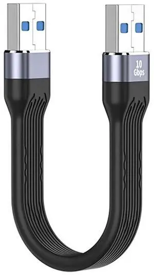 13cm Flat Slim FPC Cable, USB 3.1 Type A Male to USB 3.0 Type A Male Extension Cord, 10Gbps Data for Laptops & Desktops 13cm Flat Slim FPC Cable, USB 3.1 Type A Male to USB 3.0 Type A Male Extension Cord, 10Gbps Data for Laptops & Desktops