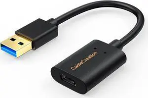 USB 3.1 USB-C Female to USB-A Male Adapter Cable, 5Gbps Speed for Laptops, Oculus Quest, StreamCam & USB-A Devices USB 3.1 USB-C Female to USB-A Male Adapter Cable, 5Gbps Speed for Laptops, Oculus Quest, StreamCam & USB-A Devices