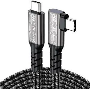 Dual Length USB4 & Thunderbolt 4 Cable, Braided USB-C to USB-C, 40Gbps, 240W PD Charging, 8K@60Hz Video for MacBook Pro & Laptops Dual Length USB4 & Thunderbolt 4 Cable, Braided USB-C to USB-C, 40Gbps, 240W PD Charging, 8K@60Hz Video for MacBook Pro & Laptops