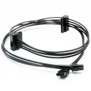 Mini 4 Pin to 2 x 15Pin SATA + 6Pin SATA Power Cable, Compatible with Lenovo M710s for Hard Drive and CD-ROM Mini 4 Pin to 2 x 15Pin SATA + 6Pin SATA Power Cable, Compatible with Lenovo M710s for Hard Drive and CD-ROM